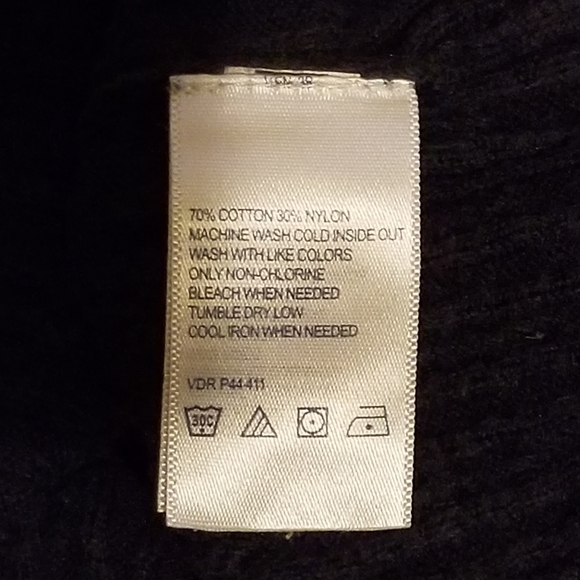 Nautica Long Sleeve V-Neck Pullover Logo Knit Sweater Blue Women's Size Large - Picture 7 of 8